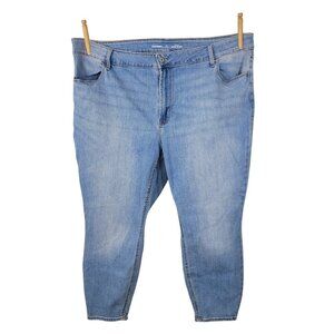 Old Navy Jeans Womens Plus 22 Short 39" High Rise Super Skinny Denim 22W